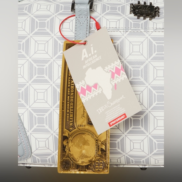 🖤SPRAYGROUND🤍 AI8 Intelligence Booked & Busy Mini Duffle (DED X Sandflower) - Picture 6 of 15